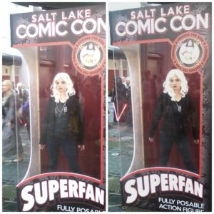 Livewire Action Figure. Based on the hit TV show Supergirl. Available Exclusively at Salt Lake Comic Con
