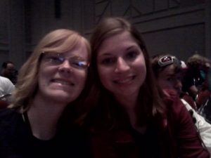 September 2014--Chelsea and I at the Stan Lee panel