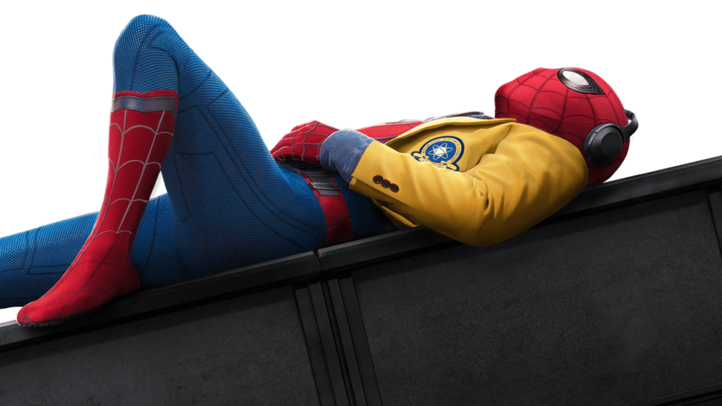Spider-Man taking it easy